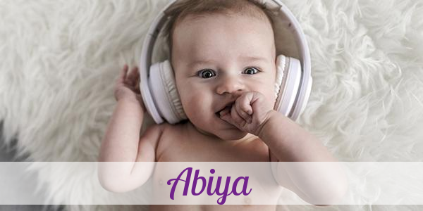 Namensbild von Abiya auf vorname.com
