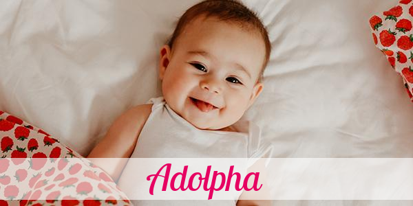 Namensbild von Adolpha auf vorname.com
