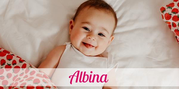 Namensbild von Albina auf vorname.com