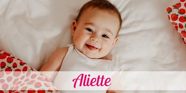 Namensbild von Aliette auf vorname.com