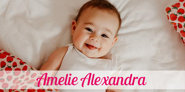Namensbild von Amelie Alexandra auf vorname.com