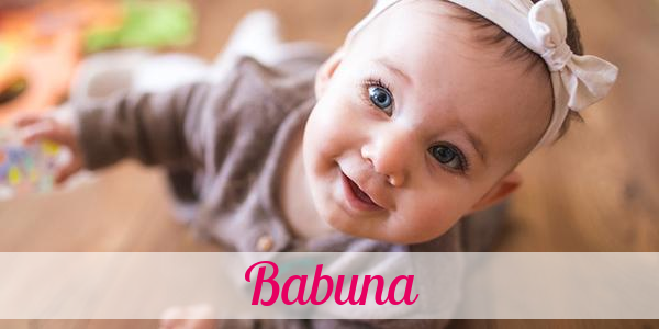 Namensbild von Babuna auf vorname.com