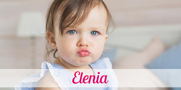 Namensbild von Elenia auf vorname.com