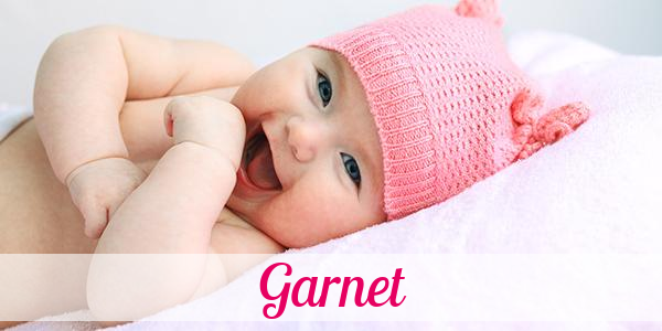 Namensbild von Garnet auf vorname.com