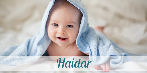 Namensbild von Haidar auf vorname.com