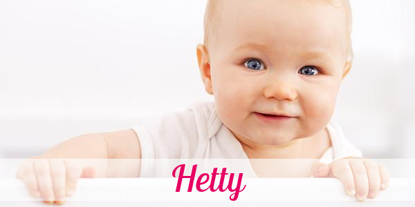 Namensbild von Hetty auf vorname.com