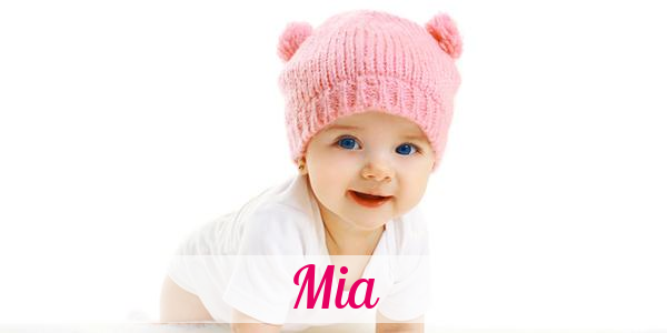 Namensbild von Mia auf vorname.com