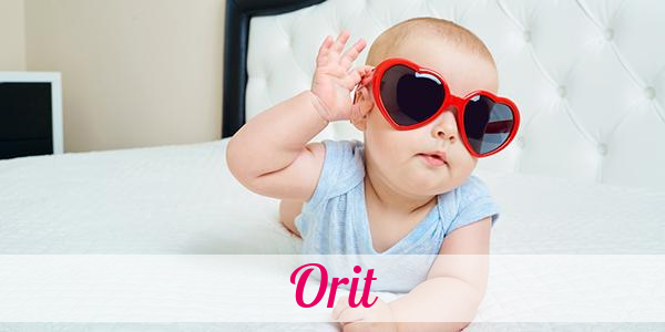 Namensbild von Orit auf vorname.com