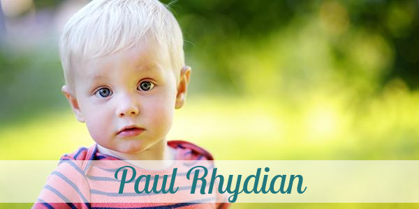 Namensbild von Paul Rhydian auf vorname.com