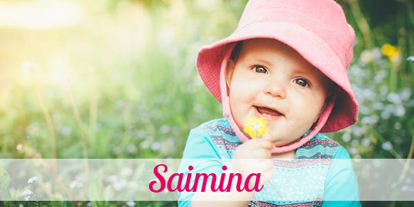 Namensbild von Saimina auf vorname.com