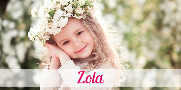 Namensbild von Zola auf vorname.com